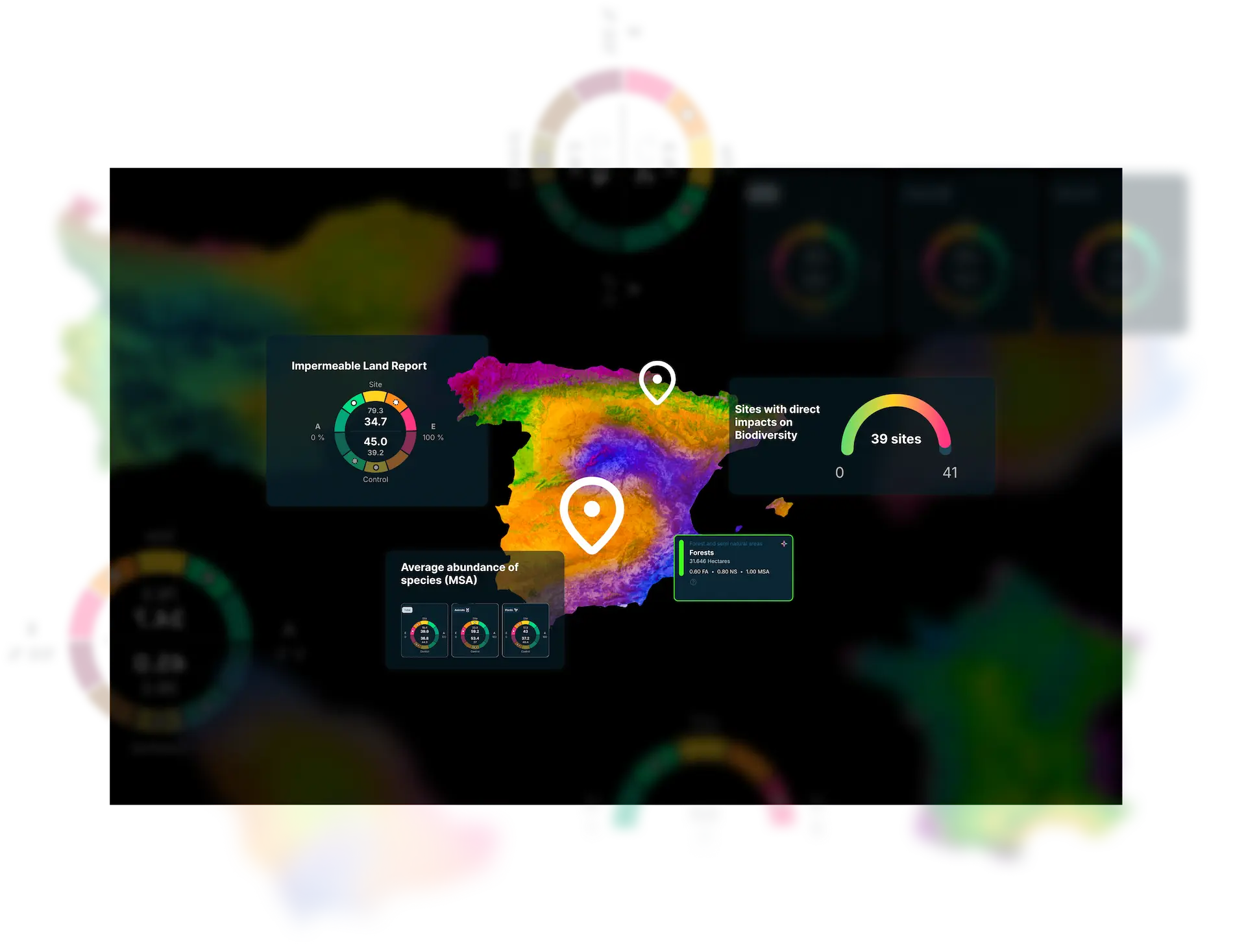 XNatura – Interactive maps and reports on biodiversity, nature and climate for companies and territories XNatura map with reports and KPIs on biodiversity, nature and business impacts