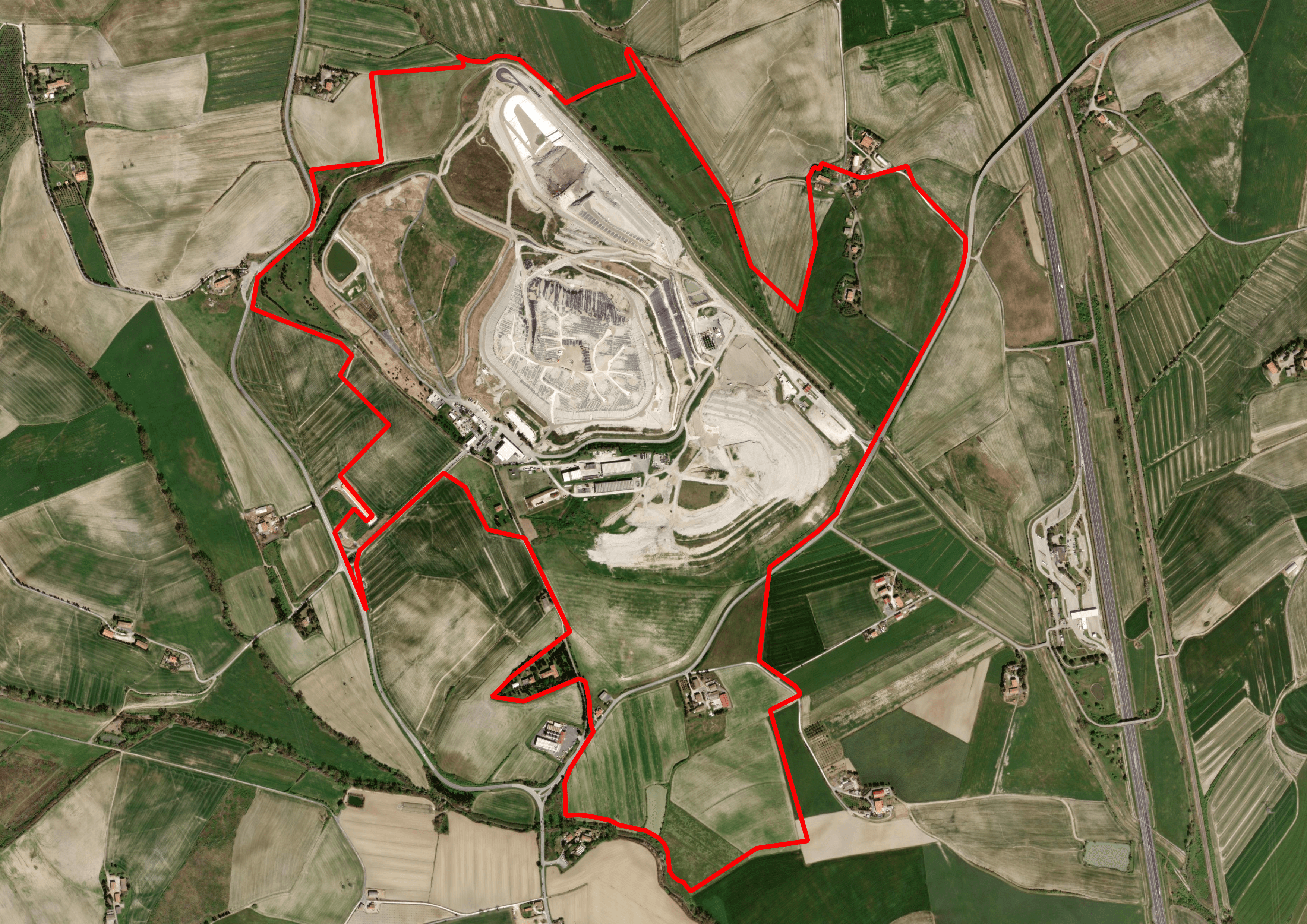 Scapigliato site boundaries
