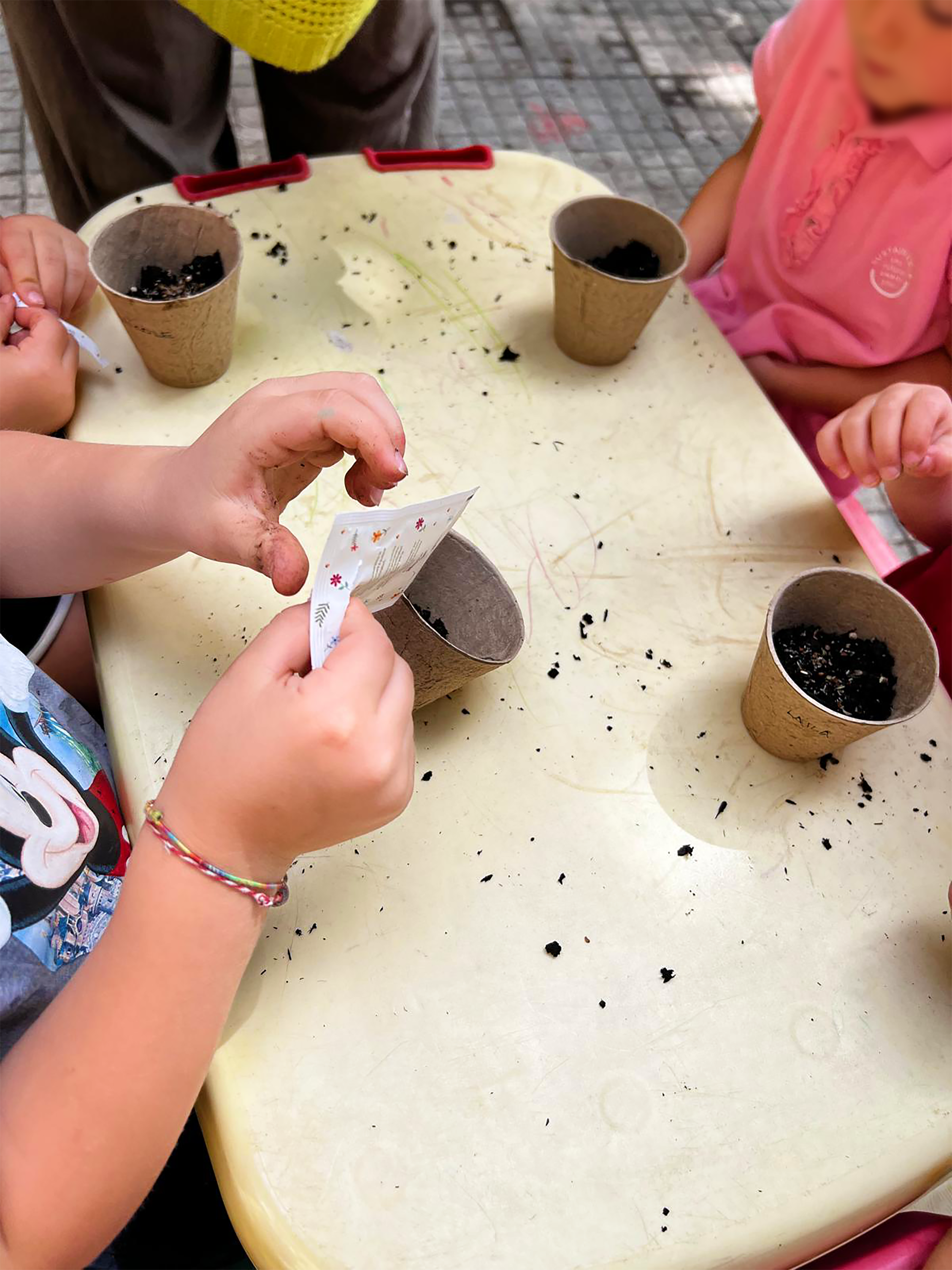 Bee Education activities with children in the park