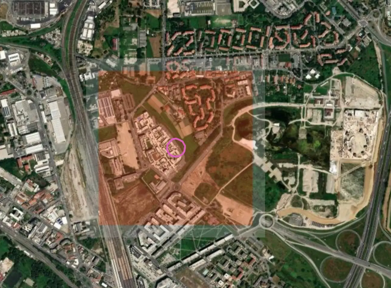 Hydrogeological risk map of Santa Giulia District