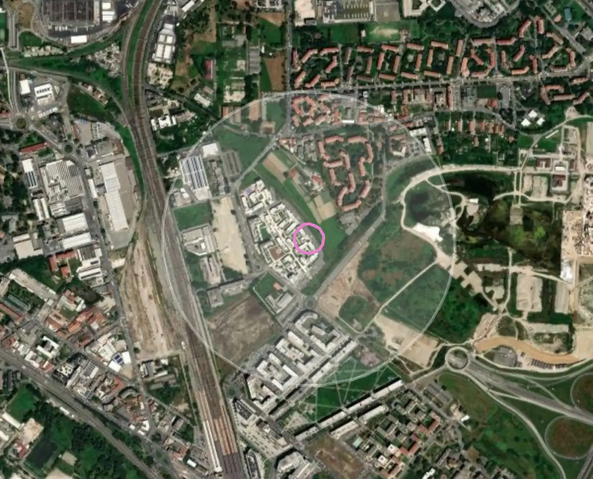 Control site map of Santa Giulia District
