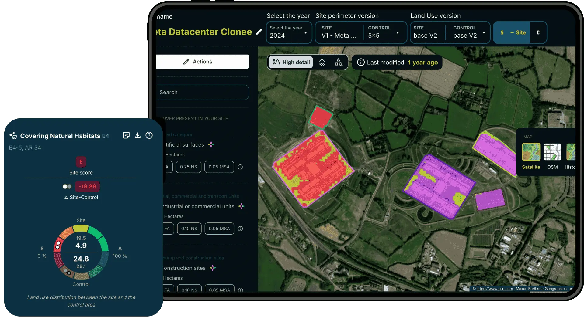 XNATURA Platform: AI Biodiversity Assessment & Expert Support XNATURA Dashboard showing a Biodiversity Assessment with AI-powered biodiversity analysis.