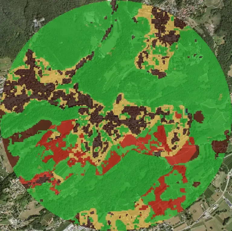Mean Species Abundance around the Argor-Heraeus site in Mendrisio, from the platform
